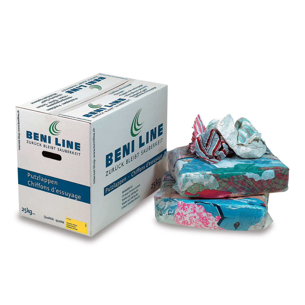BENILINE® Chiffons de nettoyage colorés clairs tricot