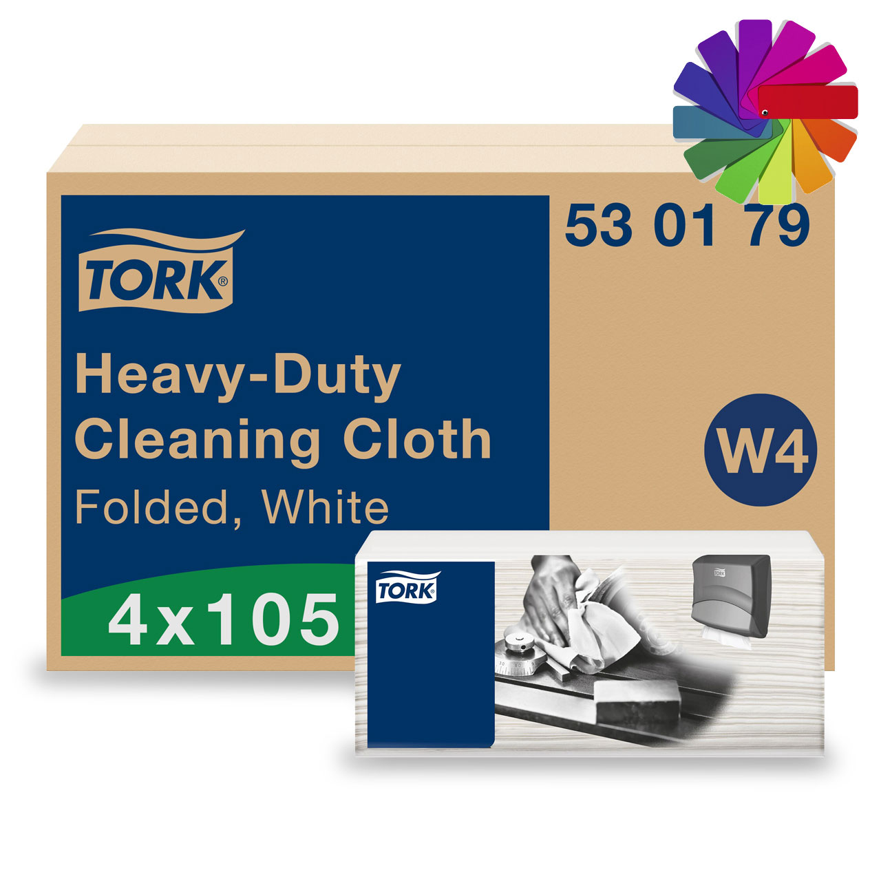 Tork Lingettes nettoyantes extra-fortes W4 Tork Lingettes nettoyantes extra-fortes W4
