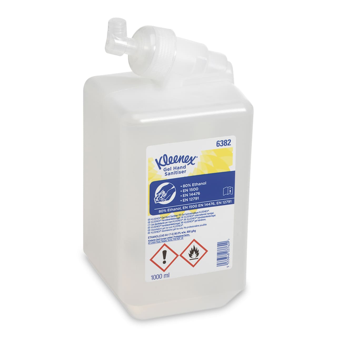 Kleenex® Gel désinfectante pour les mains 1l