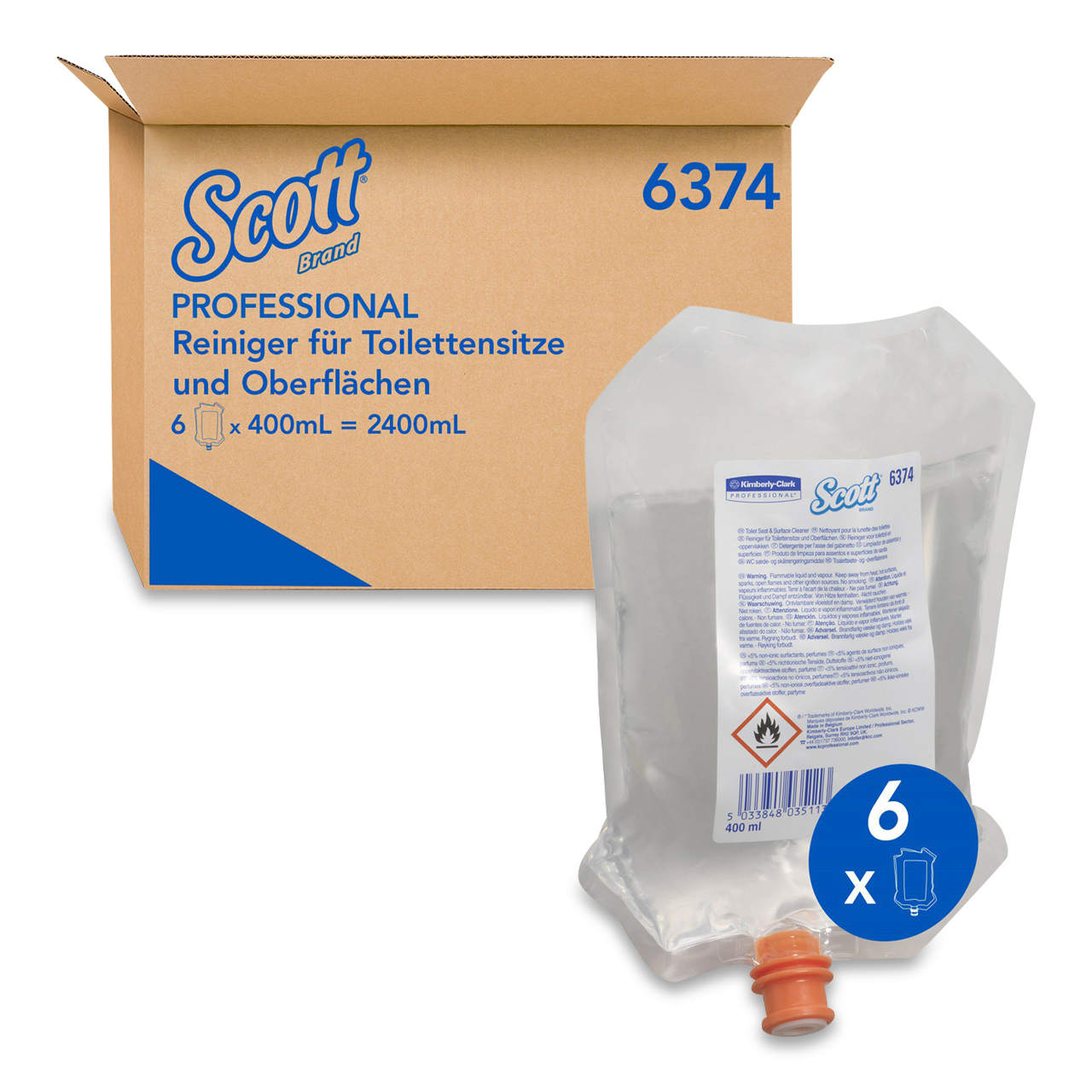 Scott® Nettoyant pour la lunette des toilettes 400ml Scott® Nettoyant pour la lunette des toilettes 400ml