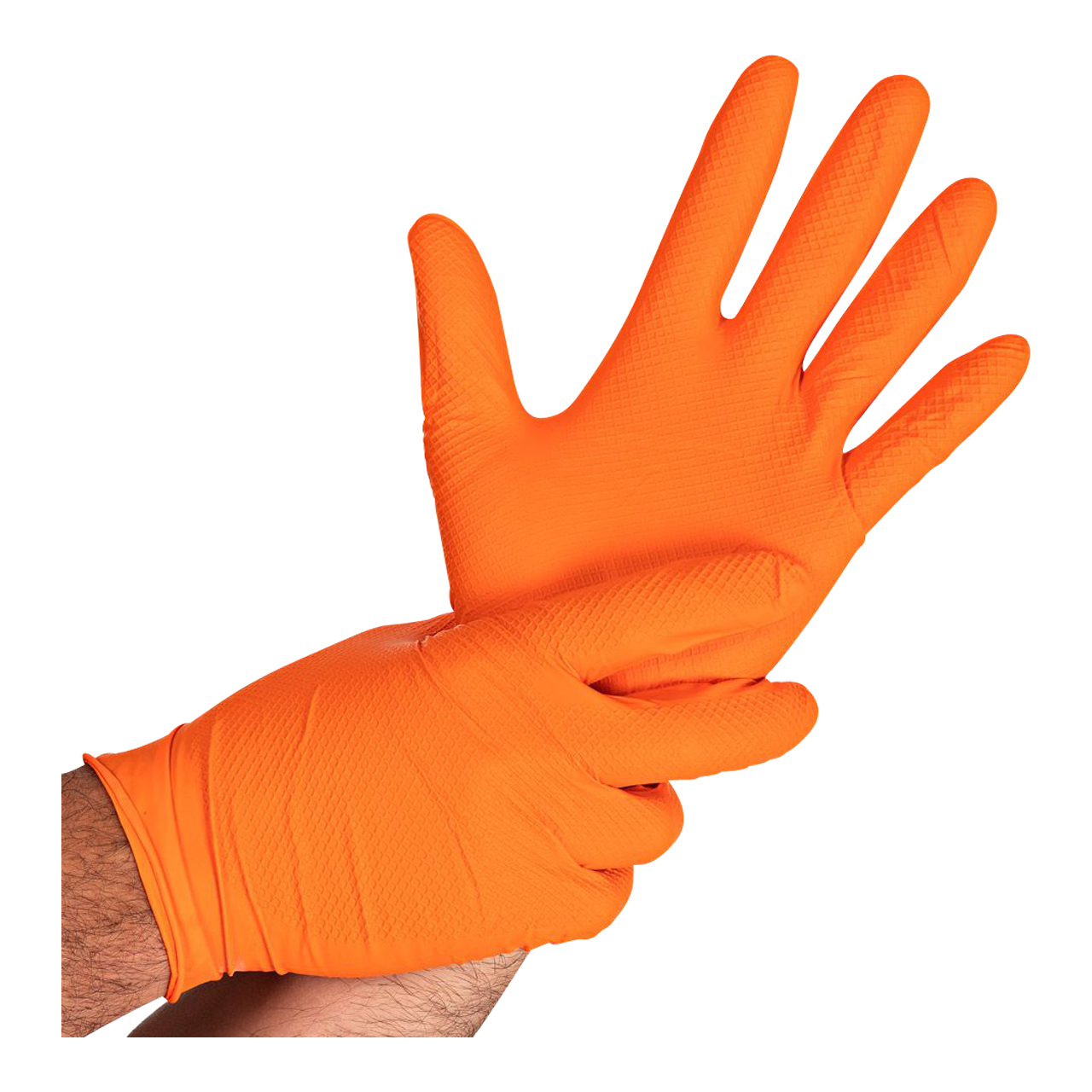 Gants en nitrile Power Grip orange 