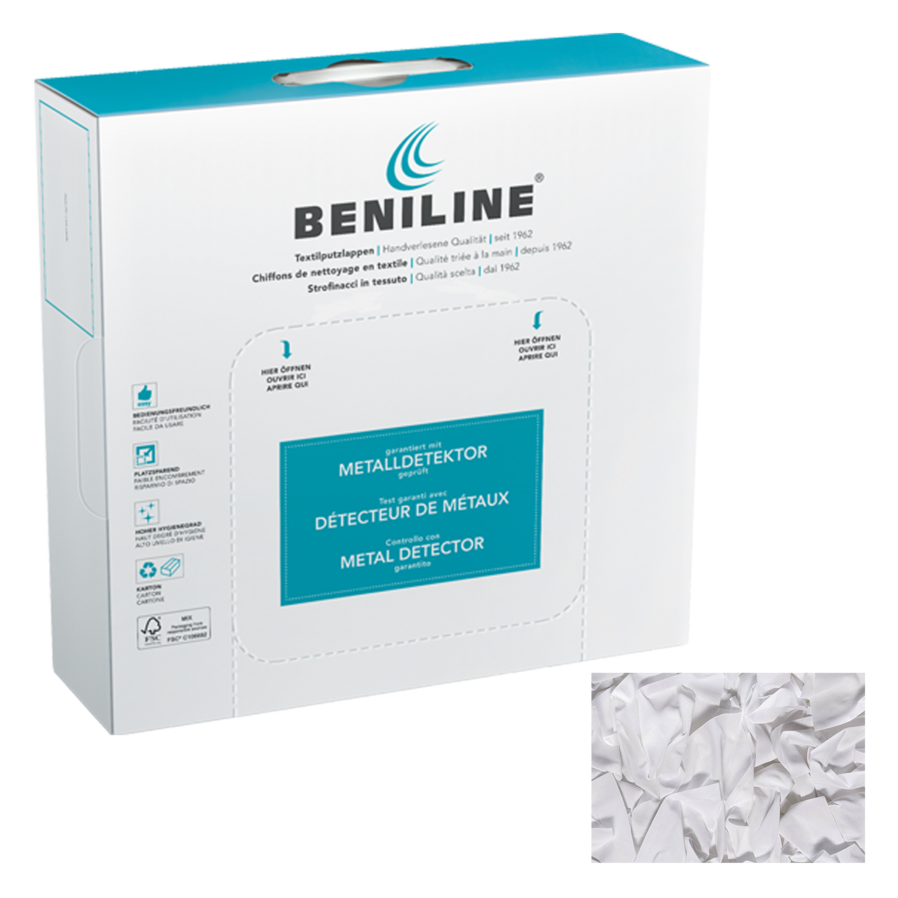 BENILINE® Chiffons de nettoyage Literie blanc