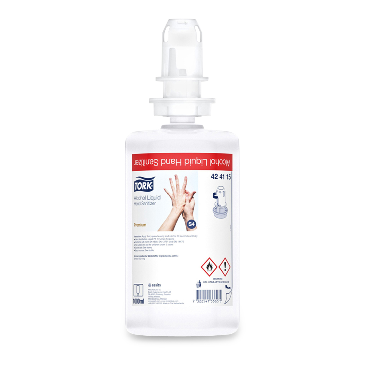 Tork désinfectant pour les mains liquide 1l S4