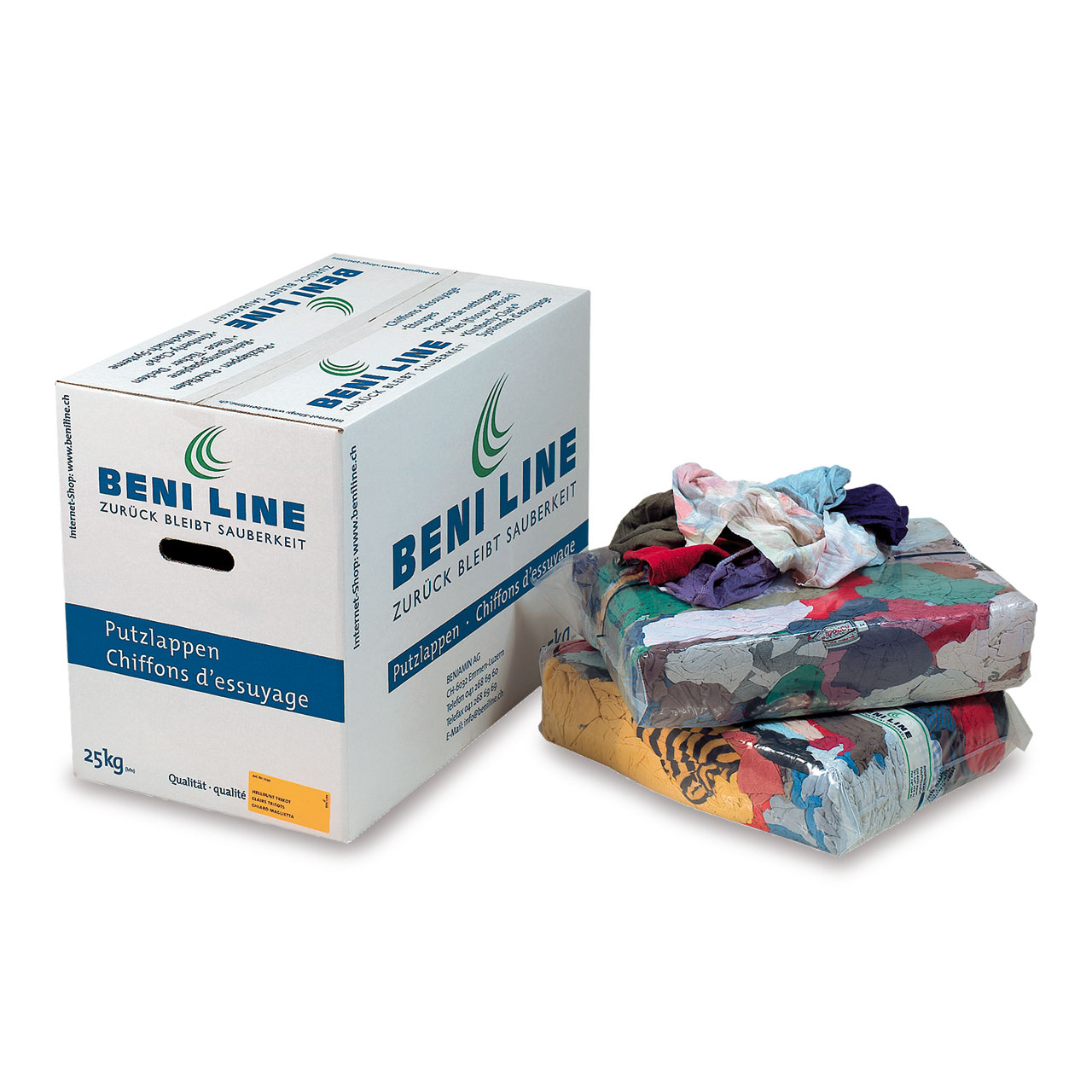 BENILINE® Chiffons de nettoyage colorés clairs tricot