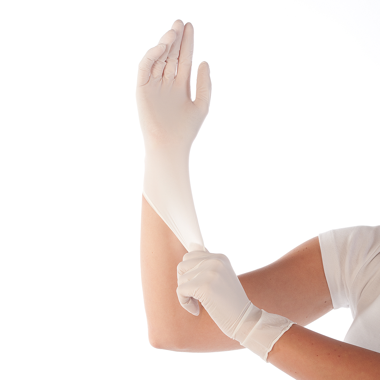 Gants en nitrile Safe Premium blancs S