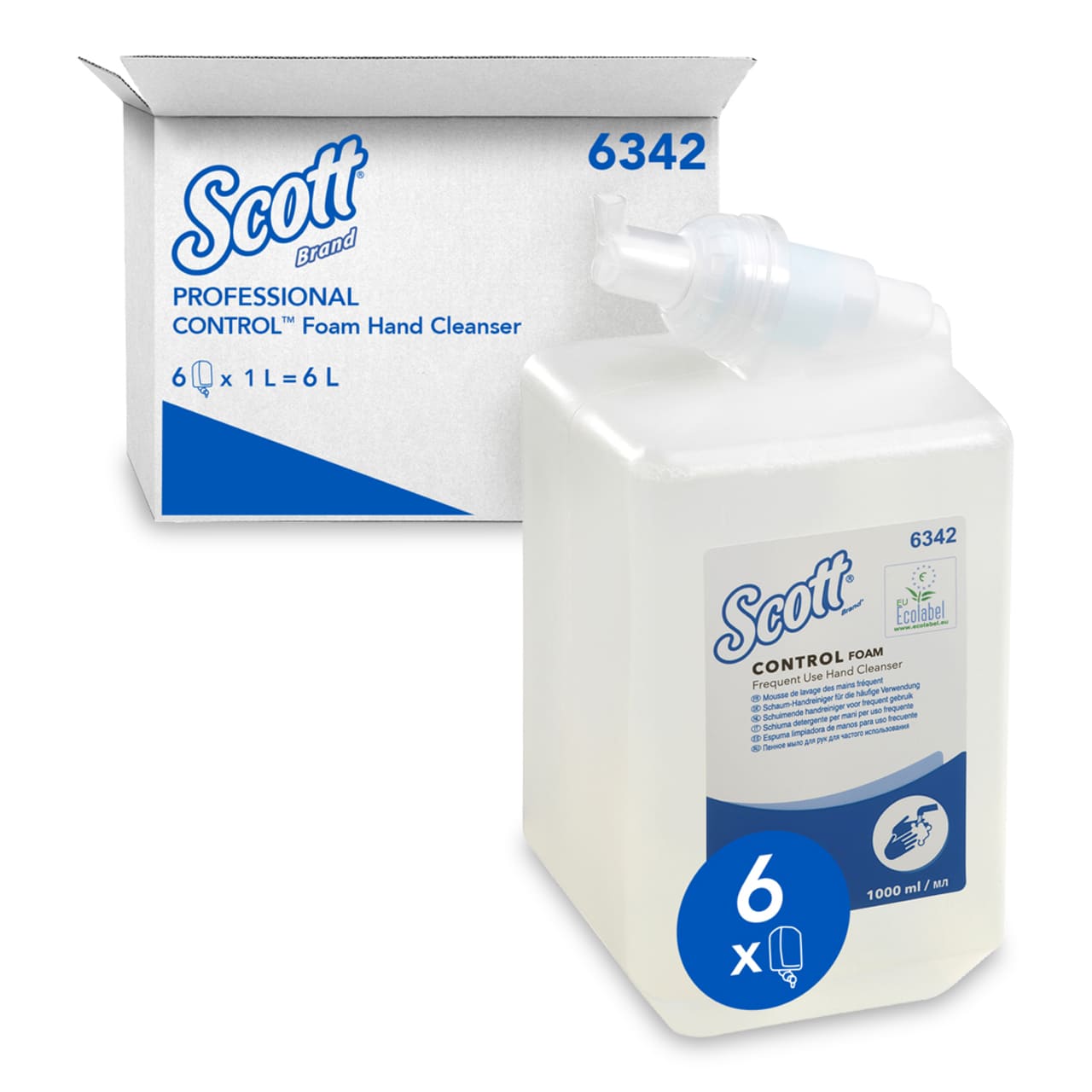 Scott® Control Mousse Lavante 1l - Cartouche Scott® Control Mousse Lavante 1l - Cartouche