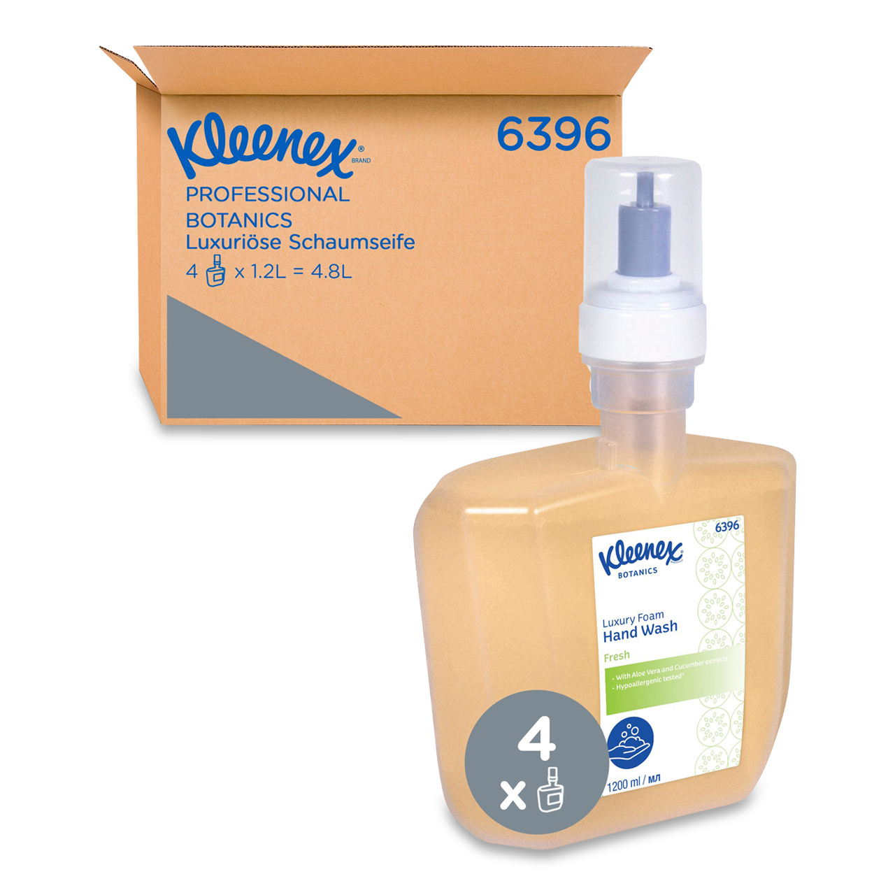 Kleenex® Botanics™ Fresh Mousse nettoyante de luxe pour les mains