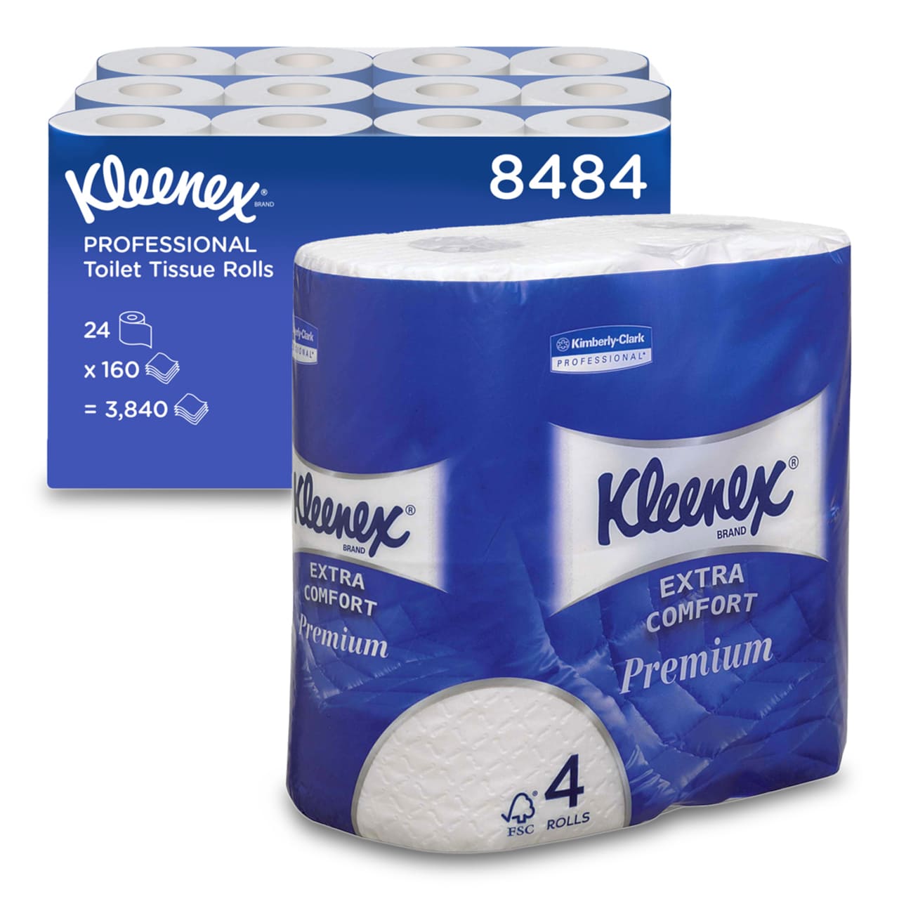 Kleenex® Rouleau de papier toilette, 4 plis Kleenex® Rouleau de papier toilette, 4 plis