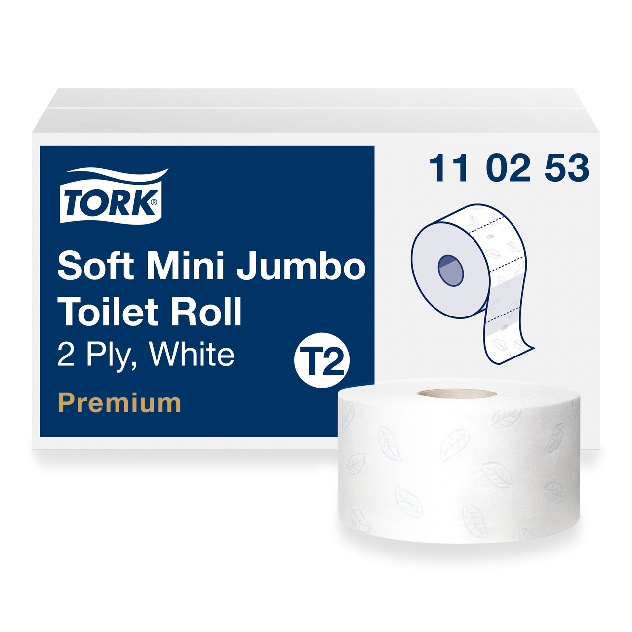 Tork Papier toi. Mini Jumbo doux T2 Premium Tork Papier toi. Mini Jumbo doux T2 Premium