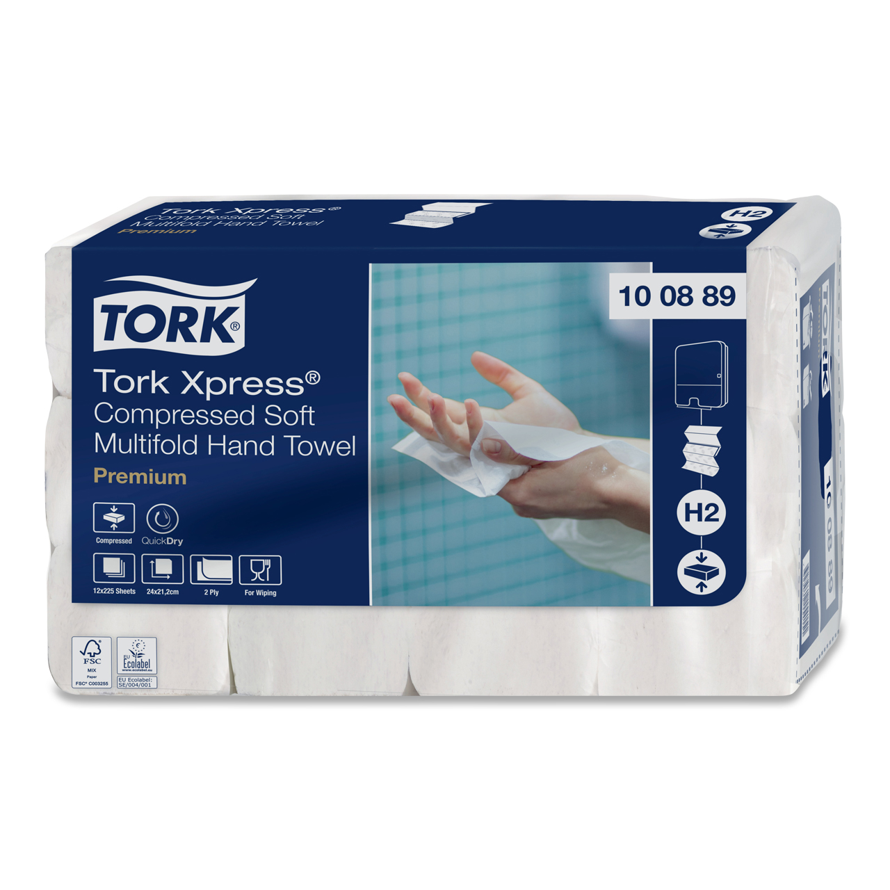 Tork Xpress® Essuie-mains doux compressés Multifold Tork Xpress® Essuie-mains doux compressés Multifold