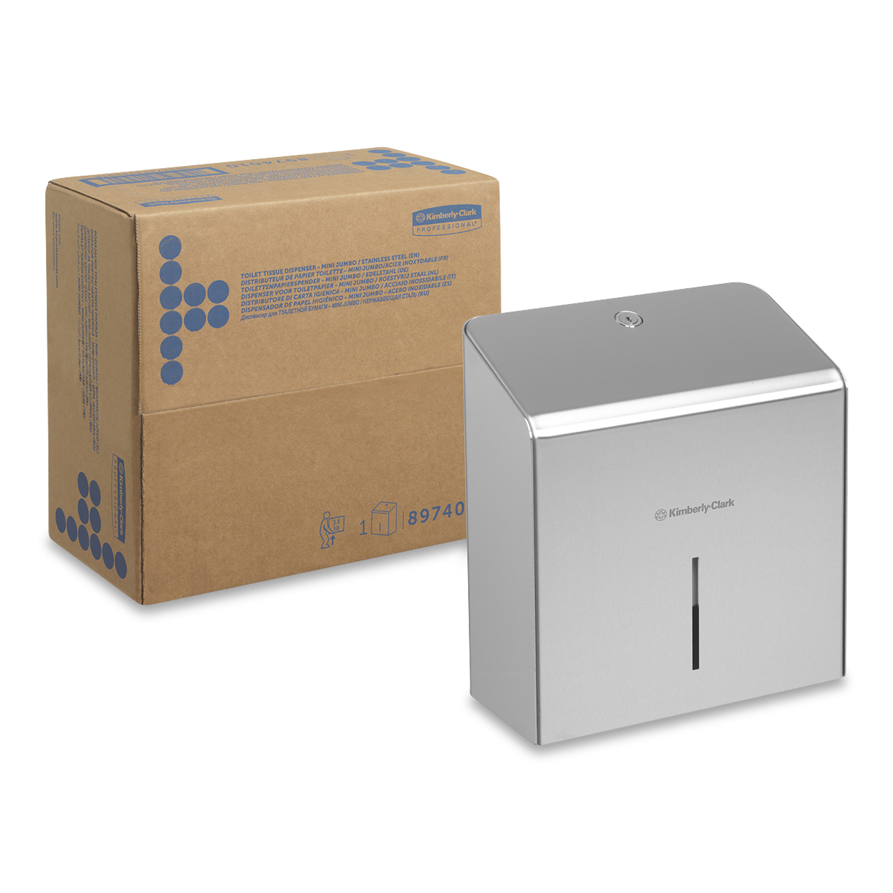 KC Prof Distributeur Papier toilette acier inox - Jumbo